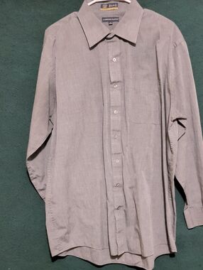 Casual Grey Long-Sleeve Dress Shirt - Cambridge Classics